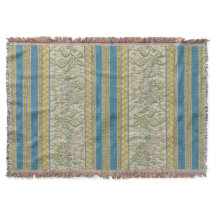 Franzosen stickten Blumen-Gewebe-Blick