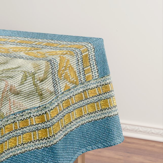 Franzosen stickten Blumen-Gewebe-Blick Tischdecke (Beispiel)