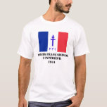 Franzosen zwingen Widerstand T-Shirt<br><div class="desc">Eine andere starke späte WWII Widerstandorganisation,  die half,  die Weise zur Freiheit in Frankreich zu ebnen.</div>