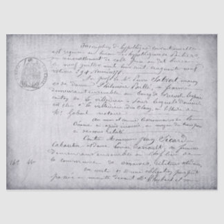 Französisch altes Skriptdekoupage Tissue Paper Seidenpapier