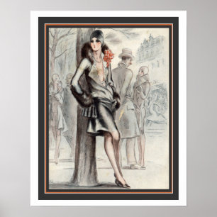 Französisch Art Deco Print 16 x 20 Poster