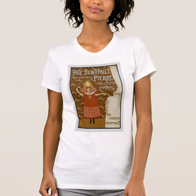 Französisch Art Nouveau Toothpaste Ad T-Shirt (Vorderseite)