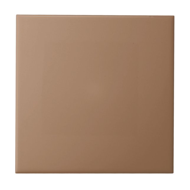 Französisch Beige Tan Brown Solid Color Tile Fliese (Vorderseite)