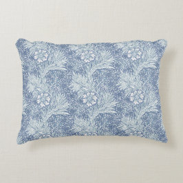 Französisch Blau William Morris florale Ringelblum Dekokissen