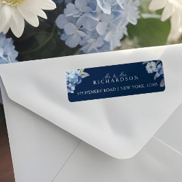 Französisch Blue & Lavender Watercolor Floral Wedd