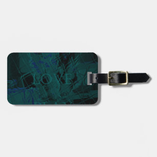 Französisch Blue Liebe Eat Play Blume Farben für a Gepäckanhänger