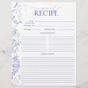 Französisch Blue & White Dusche Rezept Binder Seit