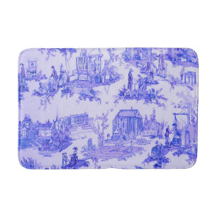 Französisch Blue White Toile Chinoiserie Stil Rust Badematte