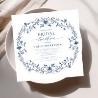 Französisch Blue & White Viktorianisch Bridal Lunc