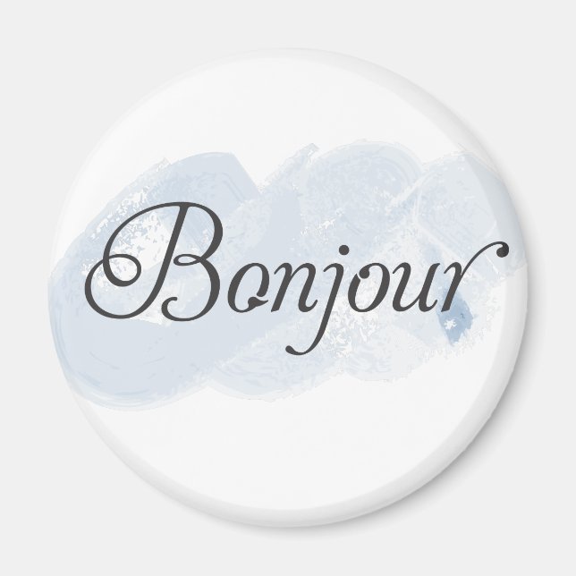 Französisch Bonjour Magnet (Vorne)