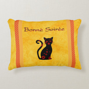 Französisch: Bonne Soiree Accent Pillow Dekokissen