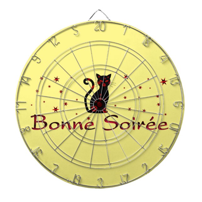 Französisch: Bonne Soiree Dart Board Dartscheibe (vorne)