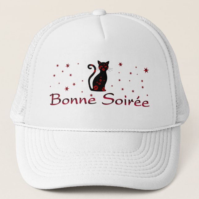 Französisch: Bonne Soiree Truckerkappe (Vorderseite)