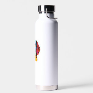 Französisch-Bretagne Spanische Mama Vater Dog Face Trinkflasche
