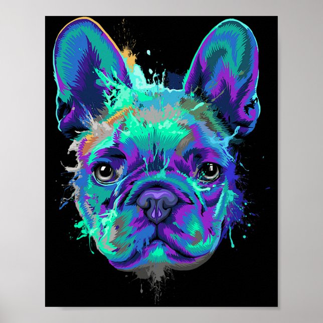 Französisch-Bulldog-Geschenke für Hundefreunde Poster (Vorne)