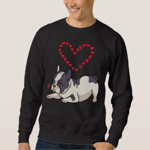 Französisch Bulldog Mama Frenchie Liebe Hund Herz Sweatshirt