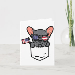 Französisch Bulldog Pocket Frenchie American USA 4 Karte
