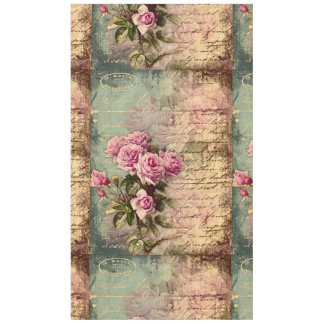 Französisch Country chic, Shabby Chic, rosa Rosen, Tischdecke