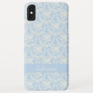 Französisch Country Light Blue Flora Personalisier Case-Mate iPhone Hülle