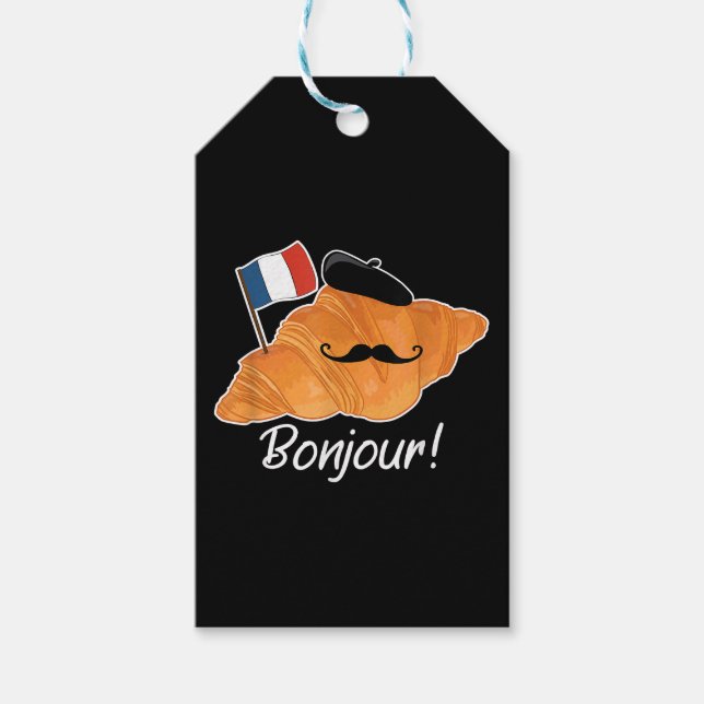 Französisch Croissant Lover France Flag Frankophil Geschenkanhänger (Vorderseite)
