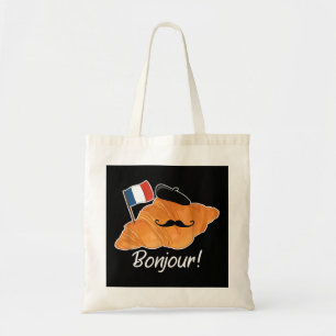 Französisch Croissant Lover France Flag Frankophil Tragetasche