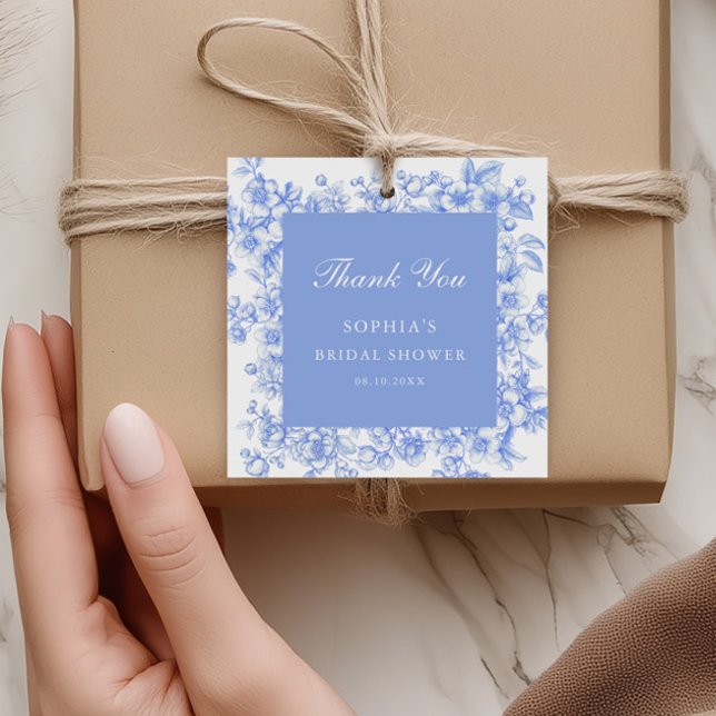 Französisch etwas Blue Brautparty Vielen Dank Geschenkanhänger (Von Creator hochgeladen)