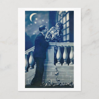 Französisch Flirt - Vintag romantische Postkarte