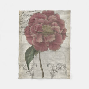 Französisch-Floral III Fleecedecke
