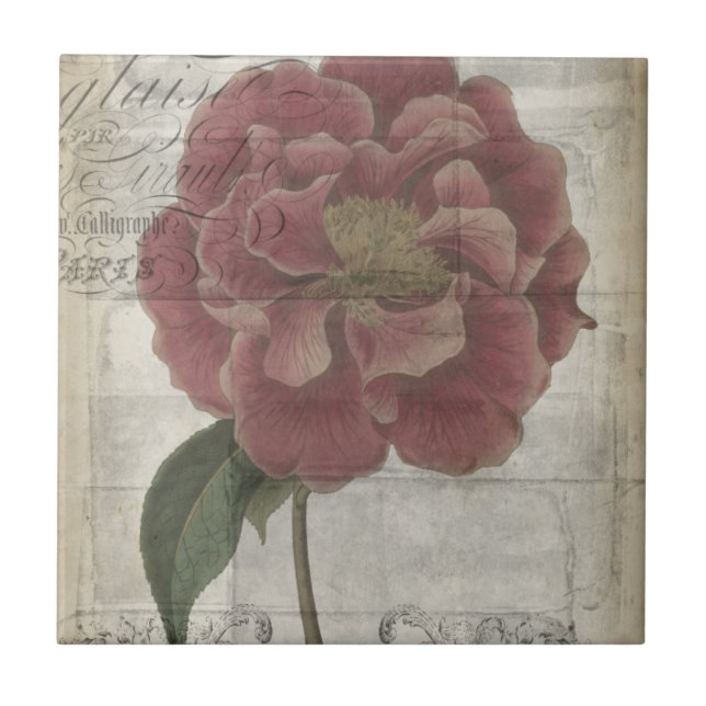 Französisch-Floral III Fliese (Vorderseite)