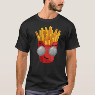 Französisch Fries Hipster Stil Fast Food T-Shirt