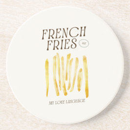 Französisch Fries sind meine Liebe Untersetzer Spr