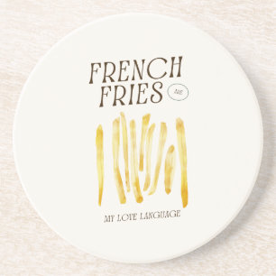 Französisch Fries sind meine Liebe Untersetzer Spr
