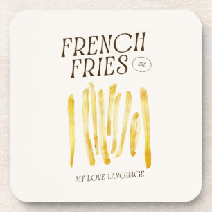 Französisch Fries sind meine Liebe Untersetzer Spr