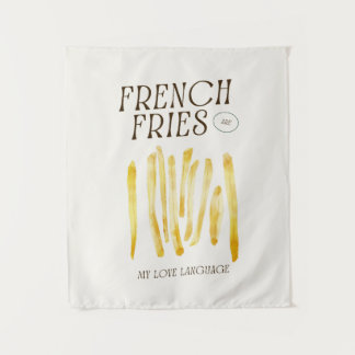 Französisch Fries sind meine Liebe-Wandteppiche Wandteppich