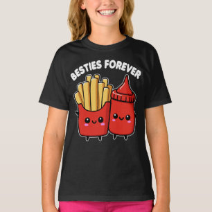 Französisch Fries und Ketchup Besties für immer lu T-Shirt