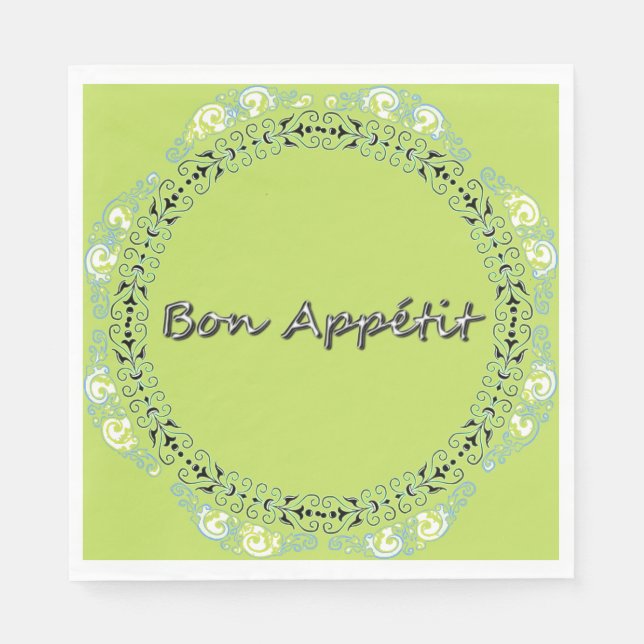 FRANZÖSISCH-FRISCH-NAPKIN-DECOR SERVIETTE (Vorderseite)