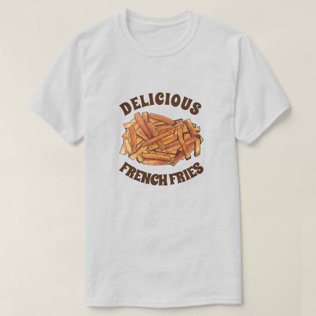 Französisch Fry Steak Fries Fried Kartoffeln Junk  T-Shirt (Design vorne)