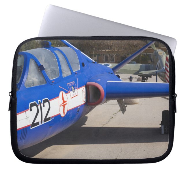 Französisch gebauter Fouga Magister-Trainer Laptopschutzhülle (Vorderseite)