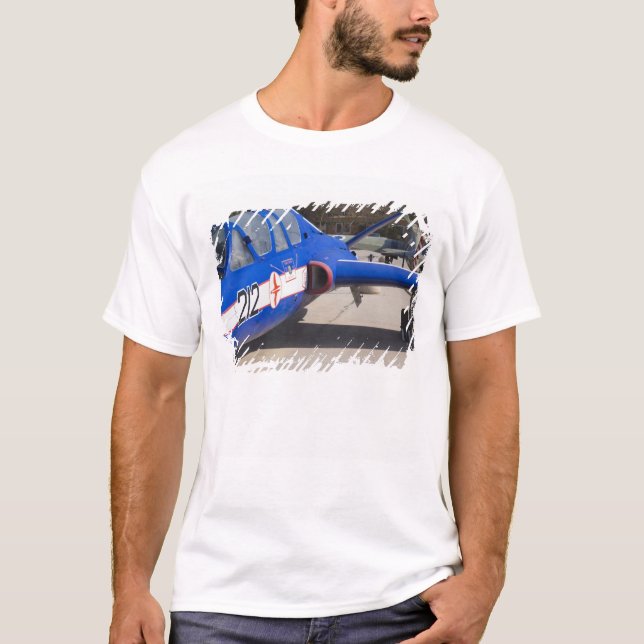 Französisch gebauter Fouga Magister-Trainer T-Shirt (Vorderseite)