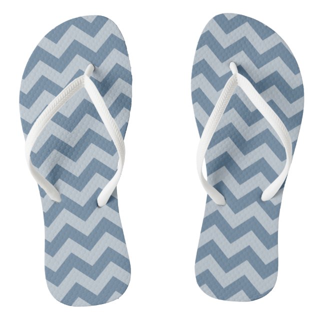 Französisch graumarokkanische Moods Chevrons Flip Flops (Fußbett)