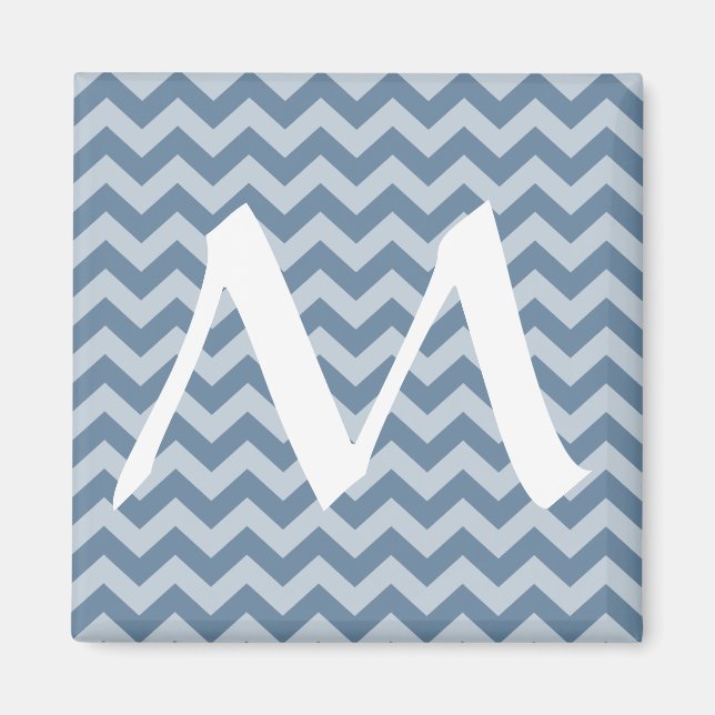 Französisch graumarokkanische Moods Chevrons Magnet (Vorne)