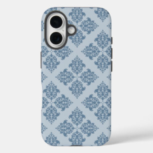 Französisch-graumarokkanischer Damaske iPhone 16 Hülle