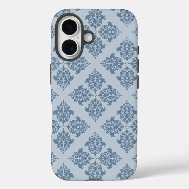 Französisch-graumarokkanischer Damaske Case-Mate iPhone Hülle (Rückseite)