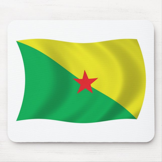 Französisch-Guayana-Flagge Mousepad (Vorne)