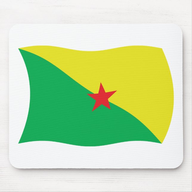 Französisch-Guayana-Flagge Mousepad (Vorne)