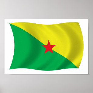 Französisch-Guyana-Liberation-Flag-Plakat drucken Poster