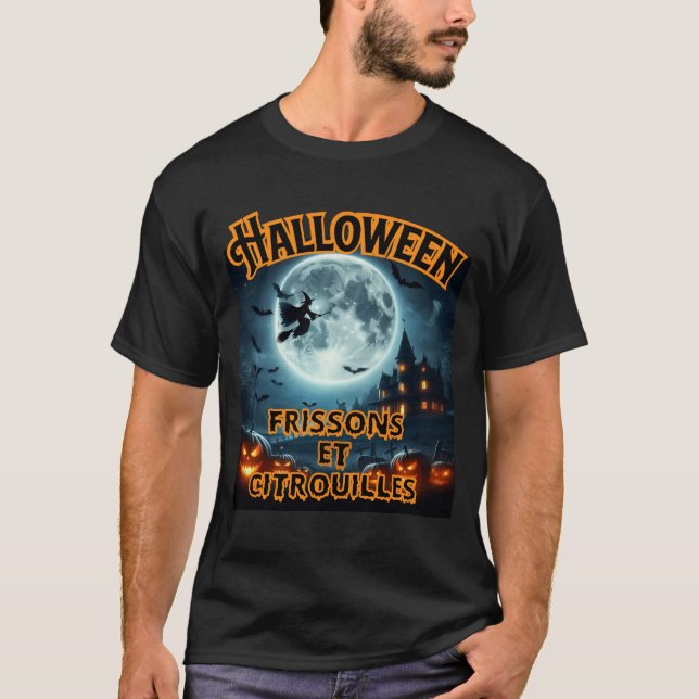 Französisch Halloween T-Shirt (Vorderseite)