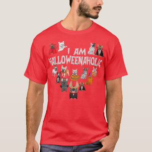Französisch ich Halloween Alkoholiker Französisch  T-Shirt
