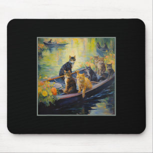 Französisch Impressionist Bootsphilosophie Funny C Mousepad