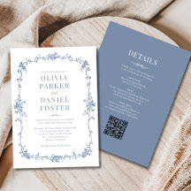 Französisch in einer Viktorianischen, dusty Blue W